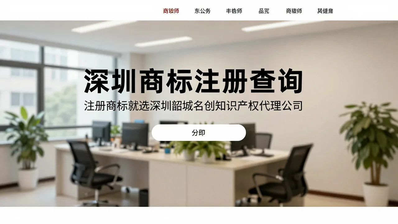 深圳商标注册查询 首页主视觉
